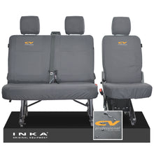 Load image into Gallery viewer, VW Transporter T6.1, T6 INKA Rear Set 2+1 Tailored Waterproof Seat Covers Grey
