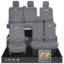 Load image into Gallery viewer, VW Transporter T6.1, T6, T5.1 Front 1+2 & Rear 2+1 Tailored Waterproof Seat Covers Grey MY-10-24