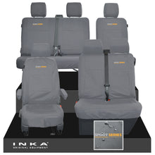 Load image into Gallery viewer, VW Transporter T6.1, T6, T5.1 Front 1+2 & Rear 2+1 Tailored Waterproof Seat Covers Grey MY-10-24