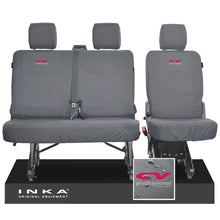 Load image into Gallery viewer, VW Transporter T6.1, T6 INKA Rear Set 2+1 Tailored Waterproof Seat Covers Grey