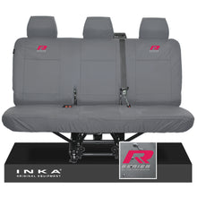 Load image into Gallery viewer, VW Transporter T6.1,T6,T5.1 INKA Rear Triple Tailored Waterproof Seat Cover Set Grey MY 09-23