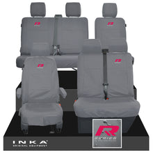 Load image into Gallery viewer, VW Transporter T6.1, T6, T5.1 Front 1+2 & Rear 2+1 Tailored Waterproof Seat Covers Grey MY-10-24