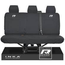 Load image into Gallery viewer, VW Transporter T6.1,T6,T5.1 INKA Rear Triple Tailored Waterproof Seat Cover Set Black MY 09-23