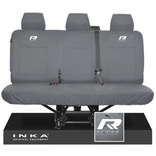 Load image into Gallery viewer, VW Transporter T6.1,T6,T5.1 INKA Rear Triple Tailored Waterproof Seat Cover Set Grey MY 09-23