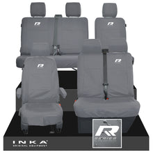 Load image into Gallery viewer, VW Transporter T6.1, T6, T5.1 Front 1+2 & Rear 2+1 Tailored Waterproof Seat Covers Grey MY-10-24