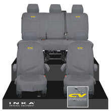 Load image into Gallery viewer, VW Transporter T6.1, T6, T5.1 INKA Front & Rear Tailored Waterproof Seat Covers Grey MY 10-24