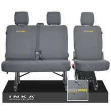 Load image into Gallery viewer, VW Transporter T6.1, T6 INKA Rear Set 2+1 Tailored Waterproof Seat Covers Grey