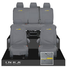 Load image into Gallery viewer, VW Transporter T6.1, T6, T5.1 INKA Front & Rear Tailored Waterproof Seat Covers Grey MY 10-24