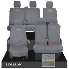 Load image into Gallery viewer, VW Transporter T6.1, T6, T5.1 Front 1+2 & Rear 2+1 Tailored Waterproof Seat Covers Grey MY-10-24