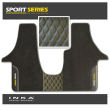 Load image into Gallery viewer, Volkswagen VW Transporter T6 & T6.1 Panel Van & Kombi Bentley Leatherette Front Carpet Floor Mat-MY19 to Present (No Fixings)
