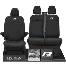 Load image into Gallery viewer, New VW Transporter T7 Panel Van INKA Front Set Tailored Waterproof Seat Covers Black MY25 onwards