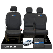 Load image into Gallery viewer, Toyota Proace City INKA Front Set 1+2 Tailored Waterproof Seat Covers Black MY-2019 Onwards