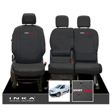 Load image into Gallery viewer, Toyota Proace City INKA Front Set 1+2 Tailored Waterproof Seat Covers Black MY-2019 Onwards