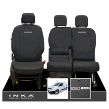 Load image into Gallery viewer, Toyota Proace City INKA Front Set 1+2 Tailored Waterproof Seat Covers Black MY-2019 Onwards