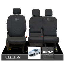 Load image into Gallery viewer, Toyota Proace City INKA Front Set 1+2 Tailored Waterproof Seat Covers Black MY-2019 Onwards