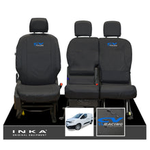 Load image into Gallery viewer, Toyota Proace City INKA Front Set 1+2 Tailored Waterproof Seat Covers Black MY-2019 Onwards