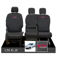 Load image into Gallery viewer, Toyota Proace City INKA Front Set 1+2 Tailored Waterproof Seat Covers Black MY-2019 Onwards