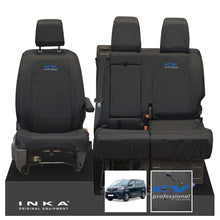 Load image into Gallery viewer, Toyota Proace INKA Front 1+2 Tailored Waterproof Seat Covers Black MY16 onwards