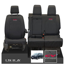 Load image into Gallery viewer, Toyota Proace INKA Front 1+2 Tailored Waterproof Seat Covers Black MY16 onwards