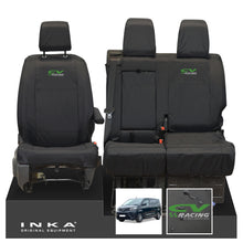 Load image into Gallery viewer, Toyota Proace INKA Front 1+2 Tailored Waterproof Seat Covers Black MY16 onwards