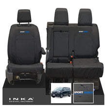 Load image into Gallery viewer, Toyota Proace INKA Front 1+2 Tailored Waterproof Seat Covers Black MY16 onwards