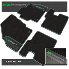 Load image into Gallery viewer, Vauxhall Corsa E Car Mats (Front & Rear Set) with Premium Carpet & OEM Leatherette, Fits MY-14-19