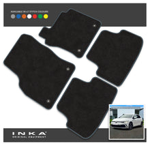 Load image into Gallery viewer, VW Golf MK8 Front & Rear Premium Tailored Carpet Mat Set with 7x Stitch Colours Fits MY20 Onwards