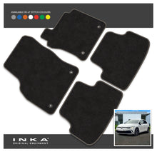 Load image into Gallery viewer, VW Golf MK8 Front & Rear Premium Tailored Carpet Mat Set with 7x Stitch Colours Fits MY20 Onwards