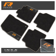 Load image into Gallery viewer, VW ID4 Car Mats (Front & Rear Set) with Premium Carpet & OEM Leatherette, Fits MY21 Onwards