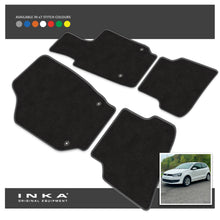 Load image into Gallery viewer, VW Polo Front & Rear Premium Tailored Carpet Mat Set with 7x Stitch Colours Fits MY2018 Onwards
