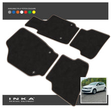 Load image into Gallery viewer, VW Polo Front & Rear Premium Tailored Carpet Mat Set with 7x Stitch Colours Fits MY2018 Onwards