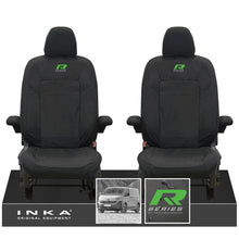 Load image into Gallery viewer, New VW Transporter T7 Panel Van INKA Front Set Tailored Waterproof Seat Covers Black MY25 Onwards
