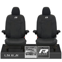 Load image into Gallery viewer, New VW Transporter T7 Panel Van INKA Front Set Tailored Waterproof Seat Covers Black MY25 Onwards