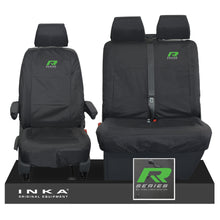 Load image into Gallery viewer, VW Transporter Shuttle T6.1, T6 Front 1+2 Tailored Waterproof Seat Covers Black MY-15-23