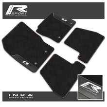 Load image into Gallery viewer, Ford Focus Mk3 Car Mats (Front & Rear Set) R Sport with Premium Carpet & OEM Leatherette, Fits MY15 to MY18