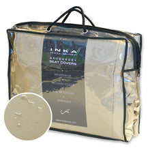 Load image into Gallery viewer, Land Rover Discovery 4 L319 Rear Inka Fully Tailored Waterproof Seat Covers Almond Three Single Rear seats MY2009-16