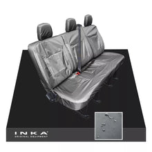 Load image into Gallery viewer, Nissan Primastar 2nd Row 2+1 60/40 Tailored Waterproof Seat Covers Grey MY 22+
