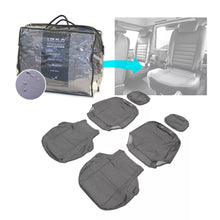 Load image into Gallery viewer, Land Rover Defender Rear 1+1 Tailored Waterproof Seat Covers Grey MY-07-16 For Jump Seats
