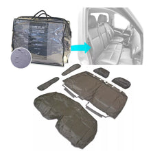 Load image into Gallery viewer, Mercedes Benz Vito V-Class W639 1st Row Double Seat Waterproof Seat Cover Grey - With Centre Armrest & Comfort Headrest