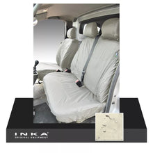 Load image into Gallery viewer, Vauxhall Vivaro X83 Front 1+2 Tailored Waterproof Seat Covers Beige MY 01-14