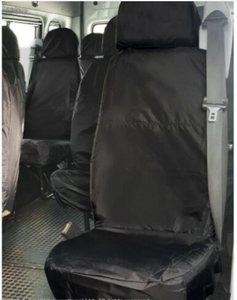 Ford Transit MK7 Minibus 17 Seater INKA Front & Rear Waterproof Seat Covers Set Grey