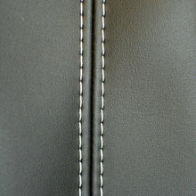 Load image into Gallery viewer, VW Transporter T6,T5 Front INKA Tailored Seat Covers Black OEM Vinyl Leatherette Captains Seats,White Stitch, Fits Panel Van & Kombi