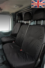 Load image into Gallery viewer, VW Crafter Mark 1 Front 1+2 INKA Fully Tailored Waterproof Seat Covers Black MY-07-16
