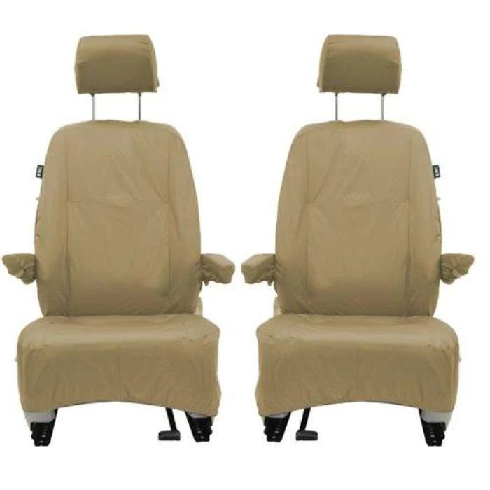 Land Rover Discovery 3 Front 1+1 INKA Tailored Waterproof Seat Covers Beige MY-2004-2009
