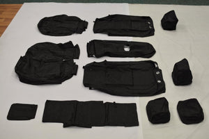 Range Rover Sport L494 2nd Generation Rear INKA Tailored Waterproof Seat Covers Black With Load Through/Ski Hatch MY13-22