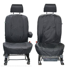Load image into Gallery viewer, Ford Tourneo Connect Front Set 1+1 INKA Tailored Waterproof Seat Covers Black MY 02-13
