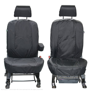 Ford Tourneo Connect Front Set 1+1 INKA Tailored Waterproof Seat Covers Black MY 02-13