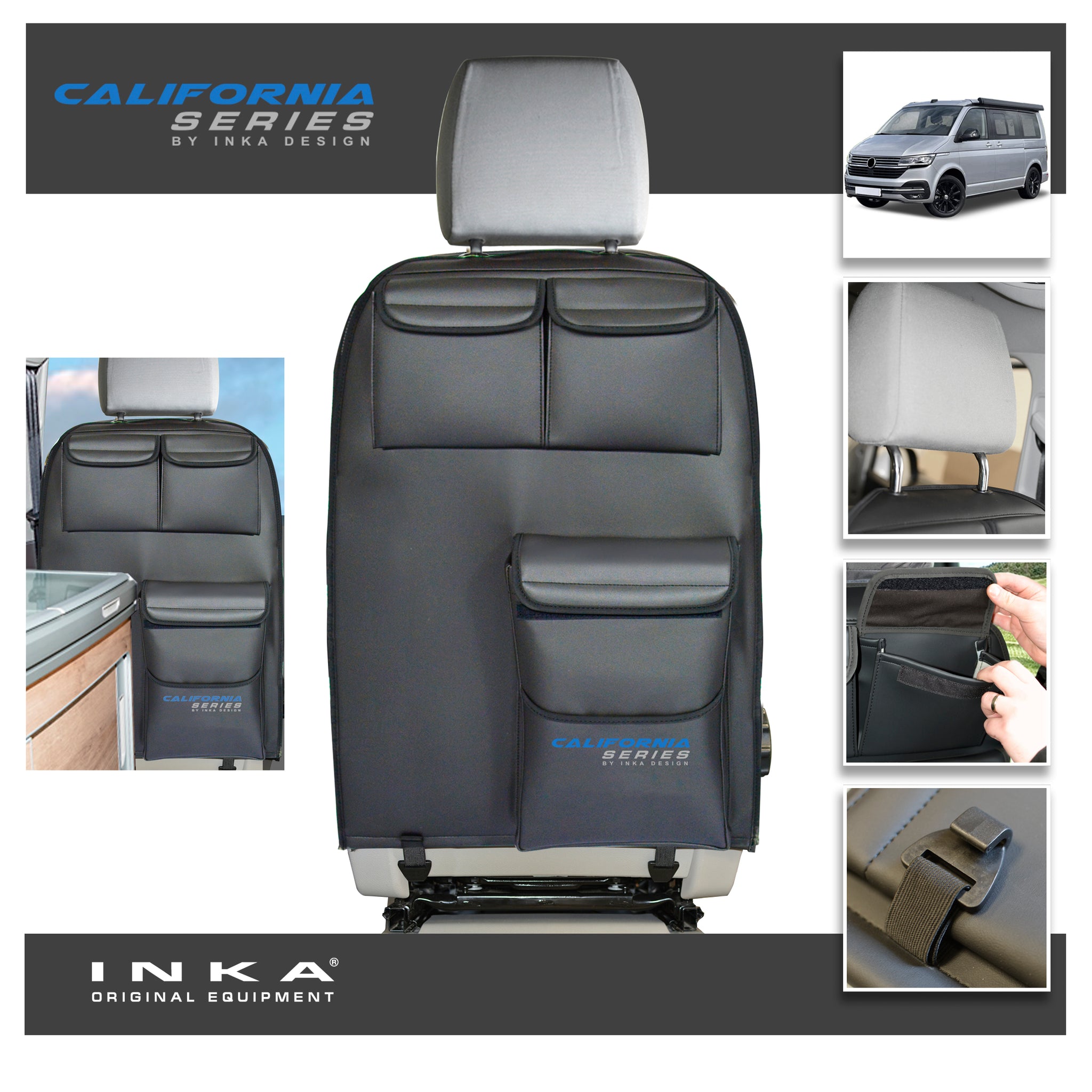 Autozitkussen, voor VW T6 California 2016-2025 voorstoelen auto thuis zacht antislip Ademende autostoelbeschermer bestuurdersstoelkussen,B Autozitkussen, voor VW T6 California 2016-2025 voorstoelen auto thuis zacht antislip Ademende autostoelbeschermer bestuurdersstoelkussen,B