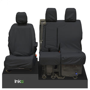Toyota ProAce Front Set 1+2 INKA Tailored Waterproof Seat Covers Black MY-07-16