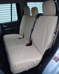 Land Rover-Freelander 2 - Rear 2+1 60/40 Split with center armrest INKA Tailored Waterproof Seat Covers Beige MY-2006-2014